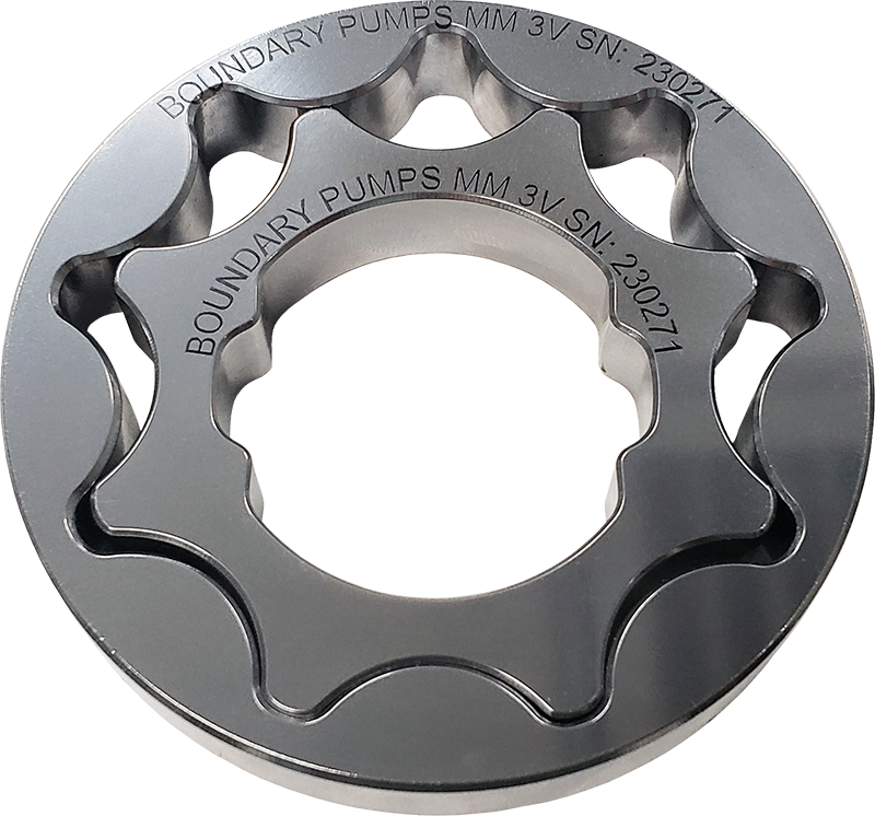 Boundary 99-15 Ford Modular Motor (All Types) V8 Oil Pump Assembly w/Billet Back Plate - MM-S1-BBP