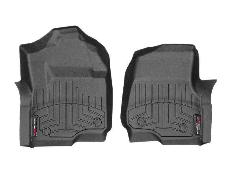 WeatherTech 2017+ Ford Super Duty (Super Cab / Crew Cab) Front FloorLiners - Black - 4410121