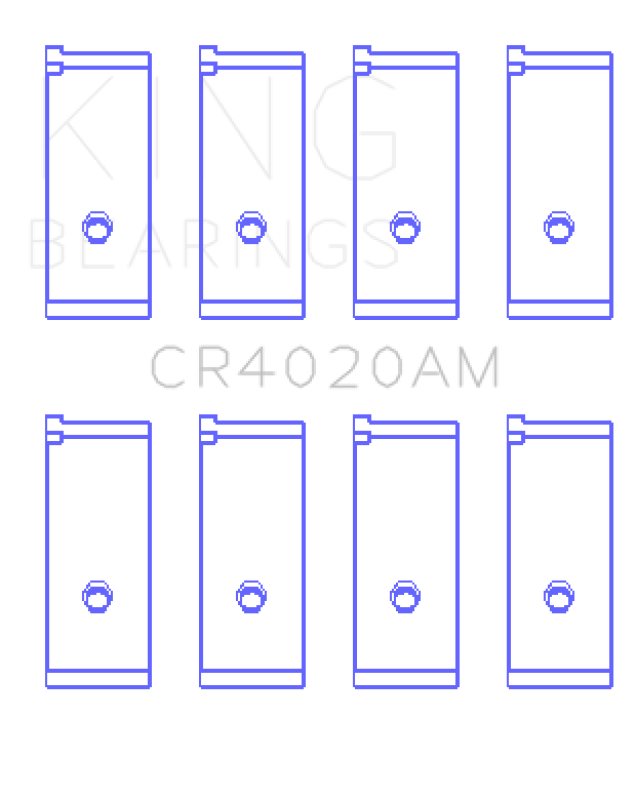 King Engine Bearings Suzuki G-13 (Size +0.25mm) Connecting Rod Bearing Set - CR4020AM0.25