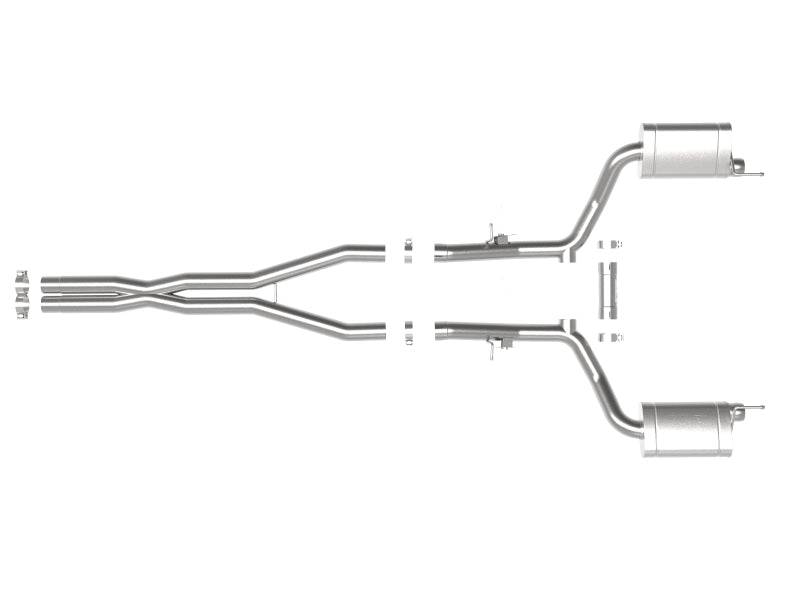 aFe MACH Force-Xp 3in 304 SS Cat-Back Exhaust 15-20 Dodge Charger Hellcat V8-6.2L (sc) / 392 V8-6.4L - 49-32070