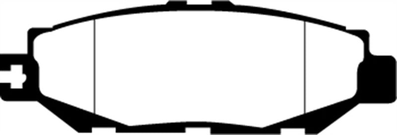 EBC 93-94 Lexus LS400 4.0 Ultimax2 Rear Brake Pads - UD613 for 1993-2000 Lexus LS - angle view