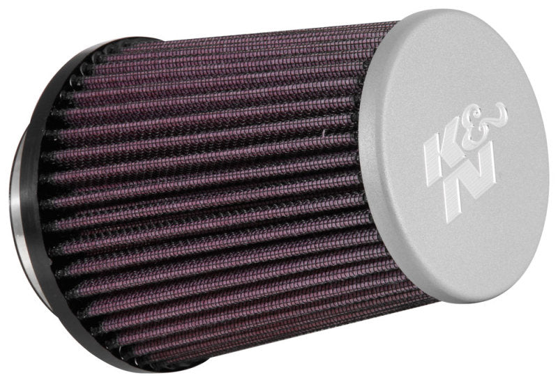 K&amp;N Universal Rubber Filter 3in Flg 4-1/2inch OD B / 2-1/4inch H - Silver Top - RE-5287