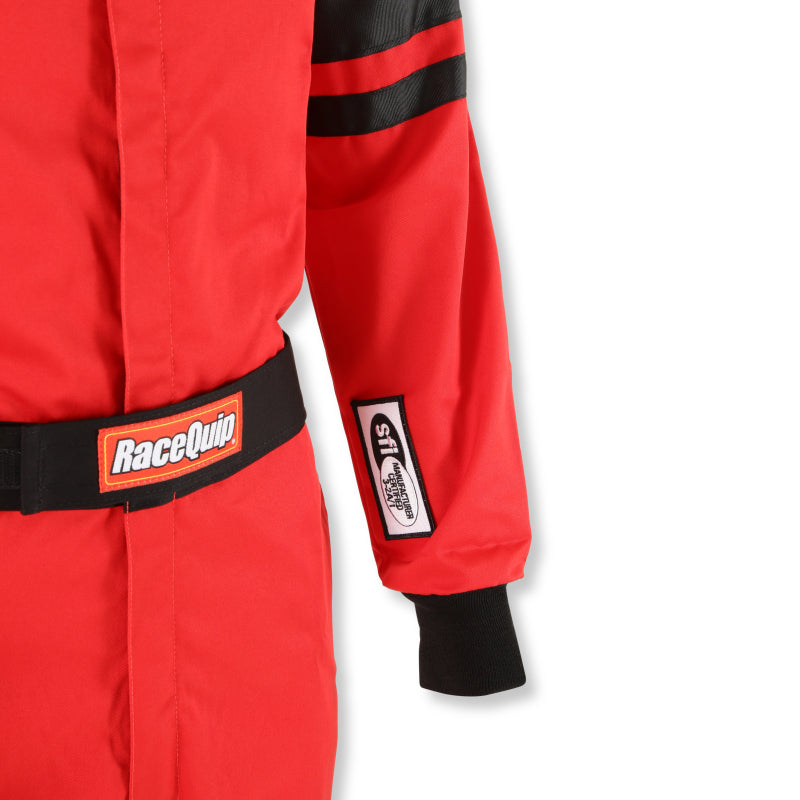 RaceQuip Red SFI-1 1-L Suit - Medium Tall - 110014RQP