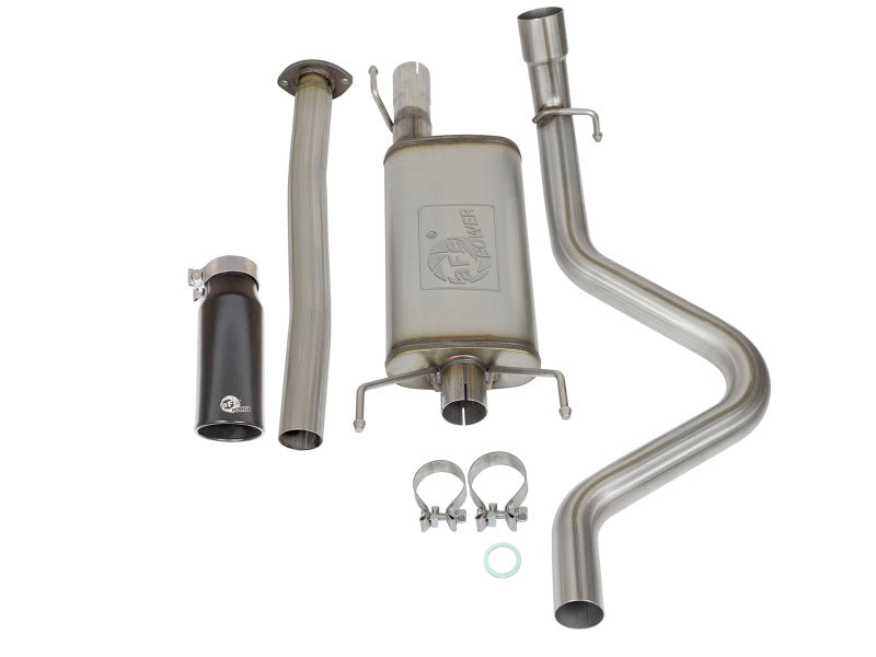 aFe MACHForce XP Cat Back SS Exhausts  Black Tips 05-12 Toyota Tacoma L4-2.7L - 49-46031-B
