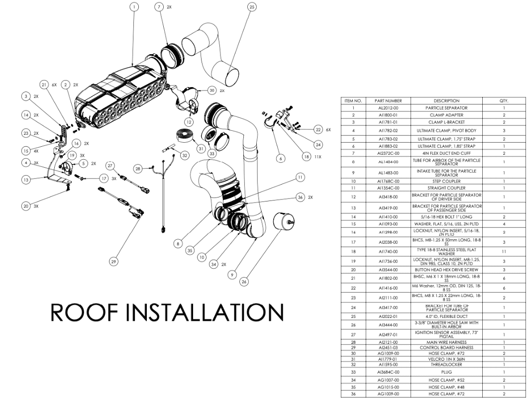 S&B Particle Separator for 2023-2025 Speed UTV "El Jefe" - 76-2023