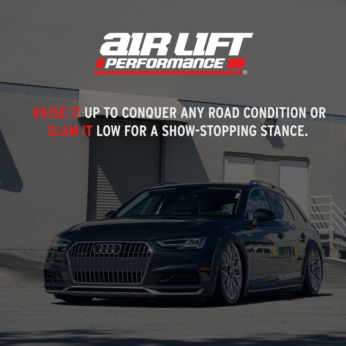 Air Lift Performance 09-16 Audi A4 Quattro & FWD S4/RS4 Front Air Suspension Kit - 76005