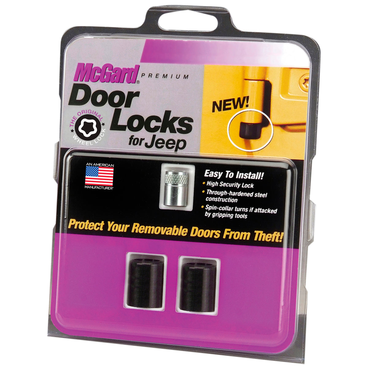 McGard 87-95 Jeep Wrangler YJ 2-Door Lock Set - (2 Locks) - 76059