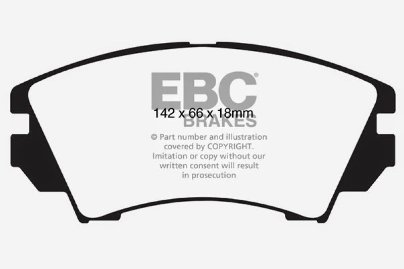 EBC 10+ Chevrolet Equinox 2.4 Greenstuff Front Brake Pads - DP62014