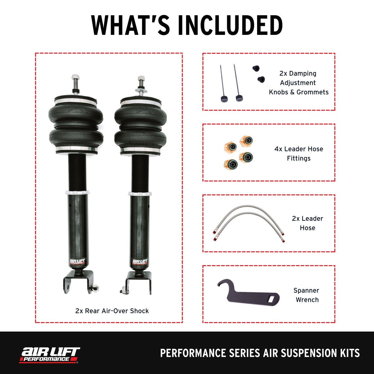 Air Lift Performance 14-24 Infiniti Q50 Air Suspension Rear Kit - 76511