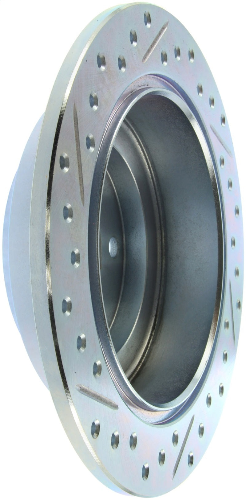StopTech Select Sport 98-08 Subaru Forester Slotted and Drilled Left Rear Rotor - 227.47011L