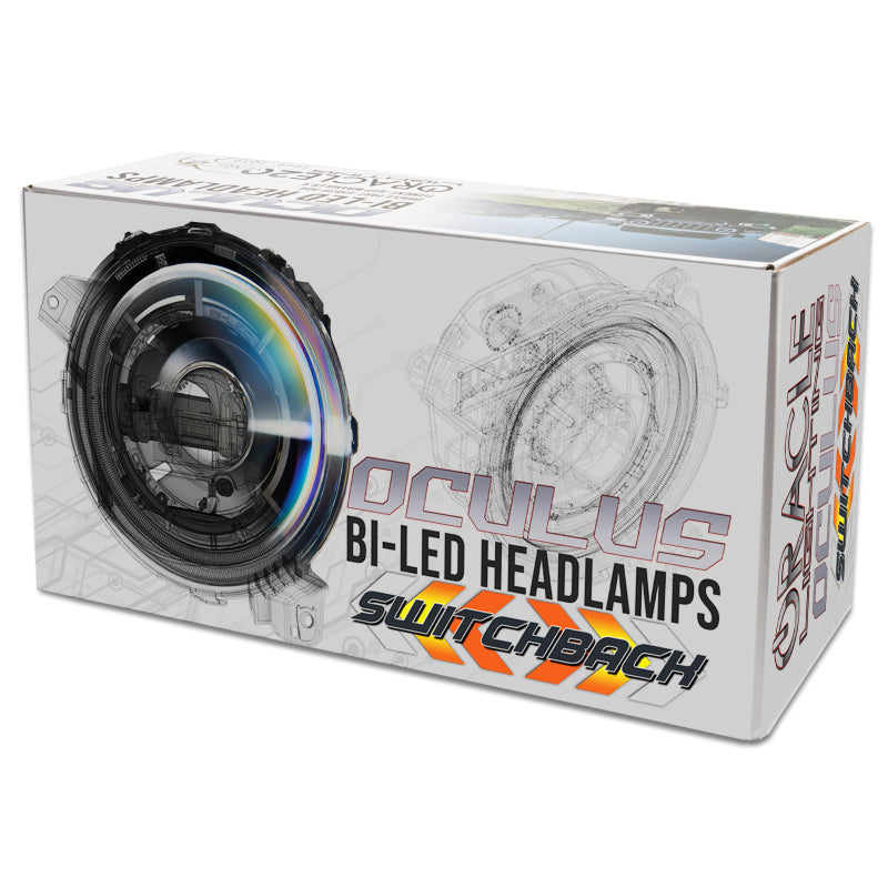 Oracle Jeep JL/Gladiator JT Oculus Bi-LED Projector Headlights - Amber/White Switchback SEE WARRANTY - 5839-023
