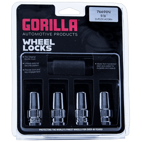 Gorilla Automotive - Gorilla Lock Dup Acorn 9/16 CHR Clam - 76691N