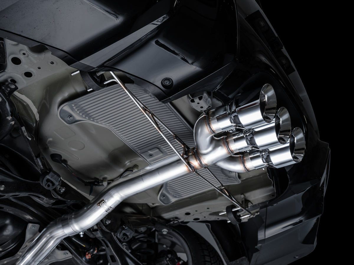 AWE Tuning 2024 Acura Integra Type S DE5 FWD Track Edition Exhaust w/ Triple Chrome Silver Tips - 3020-52335