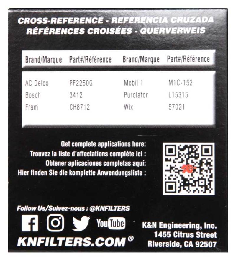 K&amp;N Oil Filter OIL FILTER AUTOMOTIVE - HP-7002