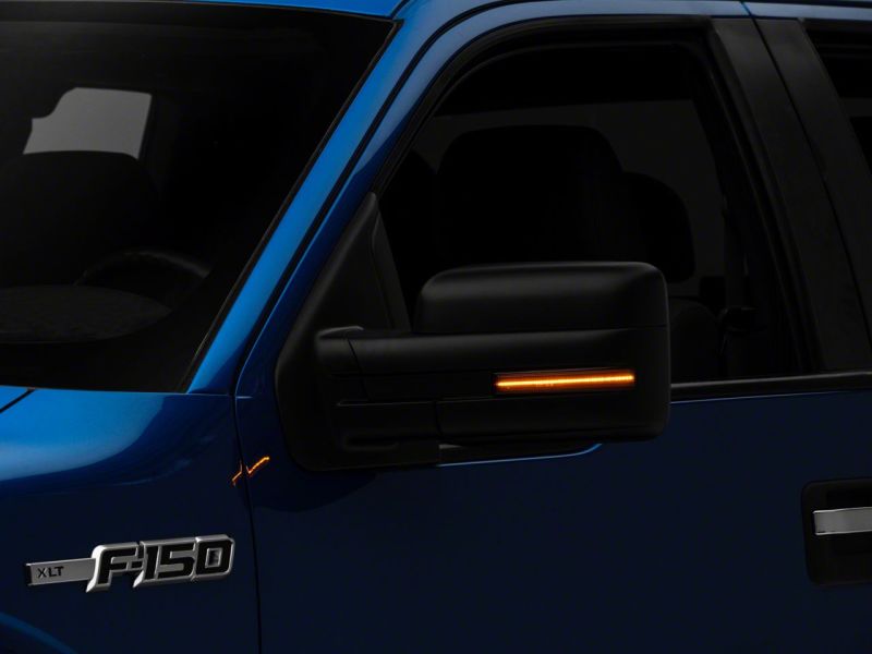 Raxiom 09-14 Ford F-150 Axial Series Sequential LED Mirror Mounted Turn Signals- Smoked - T544359