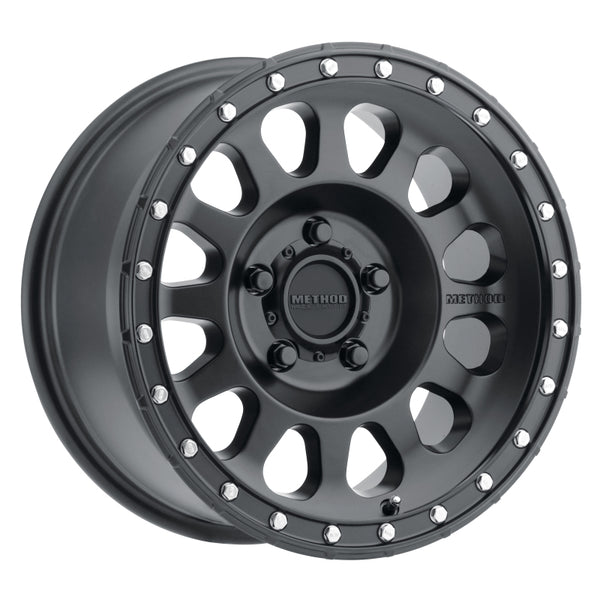 Method MR315 17x9 -12mm Offset 5x5 71.5mm CB Matte Black Wheel - MR31579050512N by Method Wheels - front view