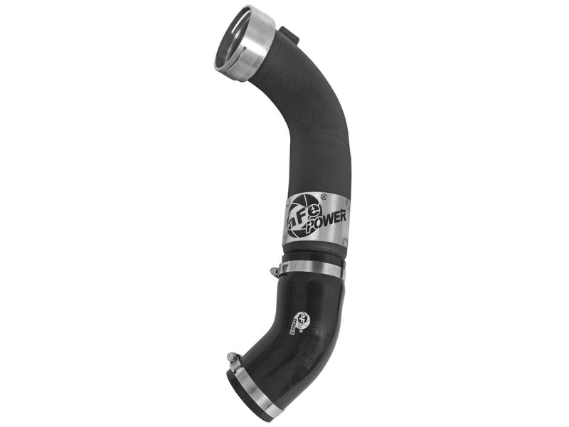 aFe BladeRunner 3in Black Intercooler Tube Cold Side w/ Couplings &amp; Clamps 11-13 BMW 335i 3.0L (t) - 46-20249-B