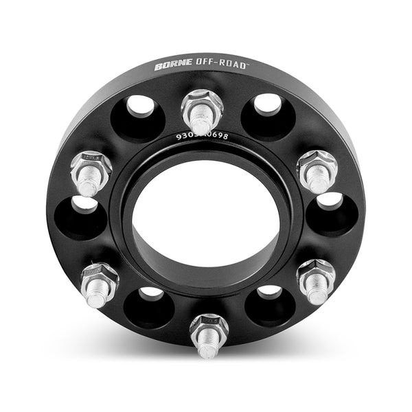 Borne Off-Road Wheel Spacers - 6x139.7 - 93.1 - 30mm - M12 - Black - BNWS-001-300BK by Borne Off-Road - front view