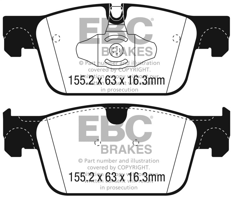 EBC 2017+ Volvo S90 2.0L Turbo Ultimax2 Front Brake Pads - UD1924