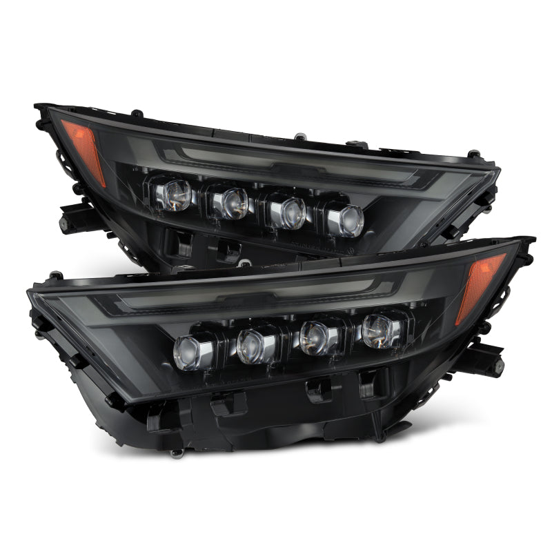 AlphaRex 19-23 Toyota RAV4 NOVA LED Projector Headlights Alpha-Black - 880857