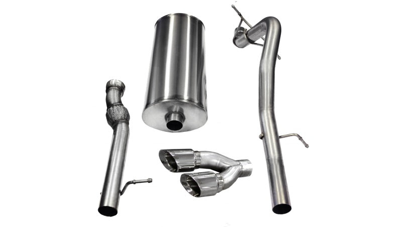 Corsa 2011-2014 Cadillac Escalade ESV 6.2L V8 Polished Sport Cat-Back Exhaust - 14882