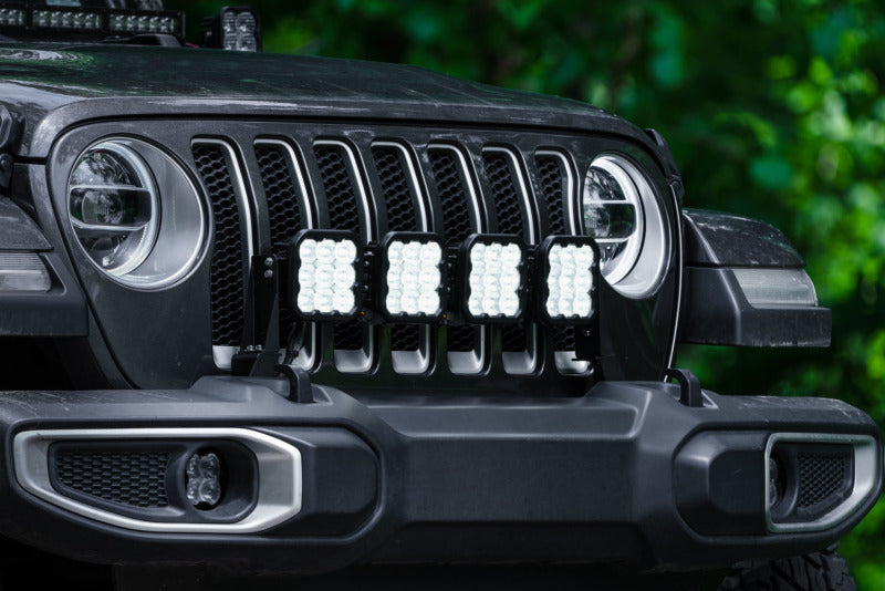 Diode Dynamics Jeep JL SS5 4-Pod CrossLink Grille Lightbar Kit Pro - Yellow Combo - DD7269