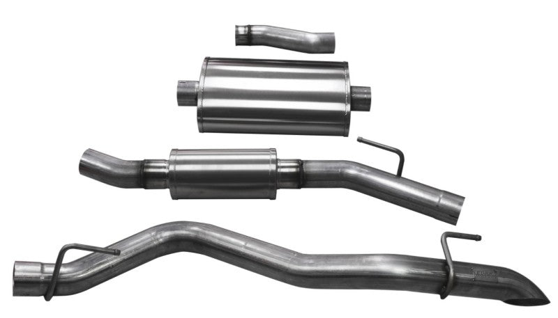 Corsa 2020-2024 Jeep Gladiator JT 3.0in Cat-Back Touring Single Side Exit w/ Turn Down Tip - 21063
