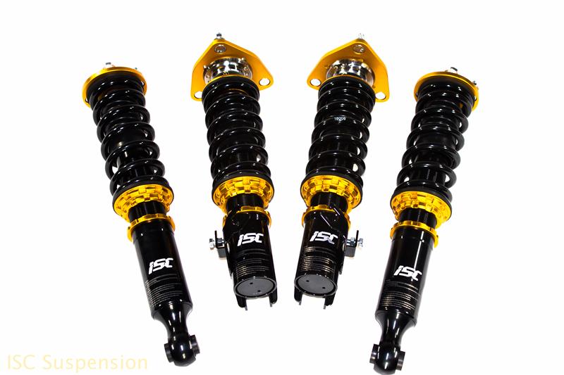 ISC Suspension 89-94 Nissan 240SX (Silvia) N1 Coilovers - Track/Race - N009-T for 1989-1994 Nissan 240SX - front view