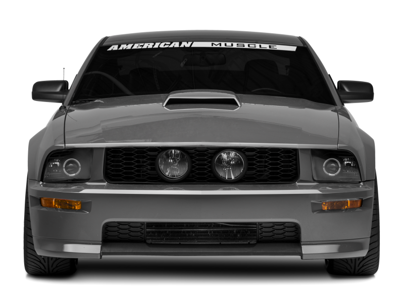 Raxiom 05-09 Ford Mustang Halogen 2010 Style LED Halo Headlights-Blk Hsng(Clear Lens/Excludes GT500) - 101682