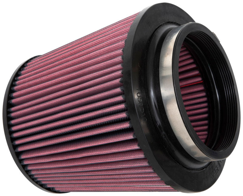 K&amp;N Universal Clamp-On Air Filter 5in Flange ID x 8in Base OD x 6.625in Top OD x 8.625in Height - RU-5294