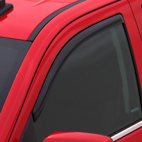 AVS 97-06 Jeep Wrangler Ventvisor In-Channel Window Deflectors 2pc - Smoke - 192054 for 1997-2006 Jeep Wrangler - front view