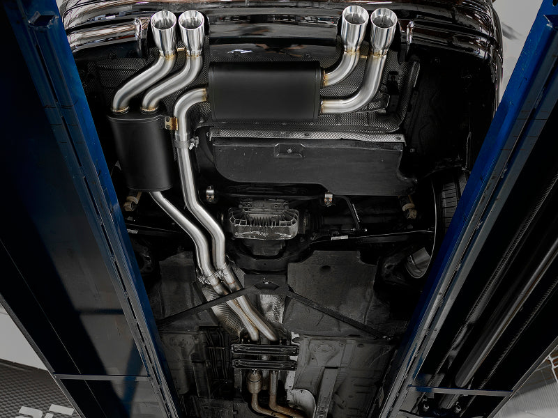 aFe MACH Force-Xp 2.5in 304 SS Cat-Back Exhaust w/ Polished Tips 01-06 BMW M3 - 49-36344-P