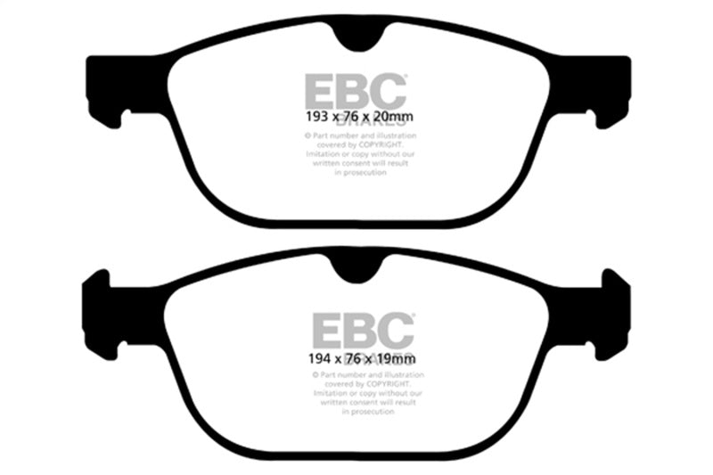 EBC 08+ Volvo XC60 3.0 Turbo Redstuff Front Brake Pads - DP32018C