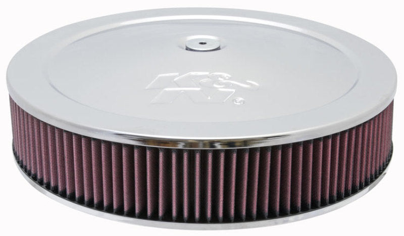 K&N Round Air Filter Assembly 12in ID / 3.063in Height / 5.125in Neck Flange / 7/8in Drop Base - 60-1430 by K&N Engineering -