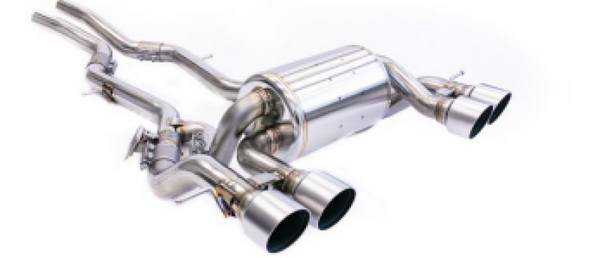 HKS HKSTUDIE EXHAUST for BMW G87 6MT - HKSTUDIE-EX003 for 2023-2025 BMW M2 - front view