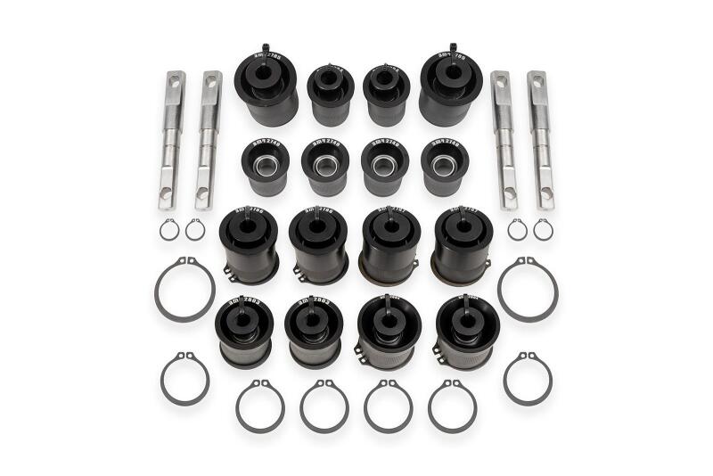 BMR 97-04 Chevrolet Corvette C5 / 05-13 Corvette C6 Front & Rear Control Arms Bearing Kit - Black - CBK555 for 1997-2013 Chev