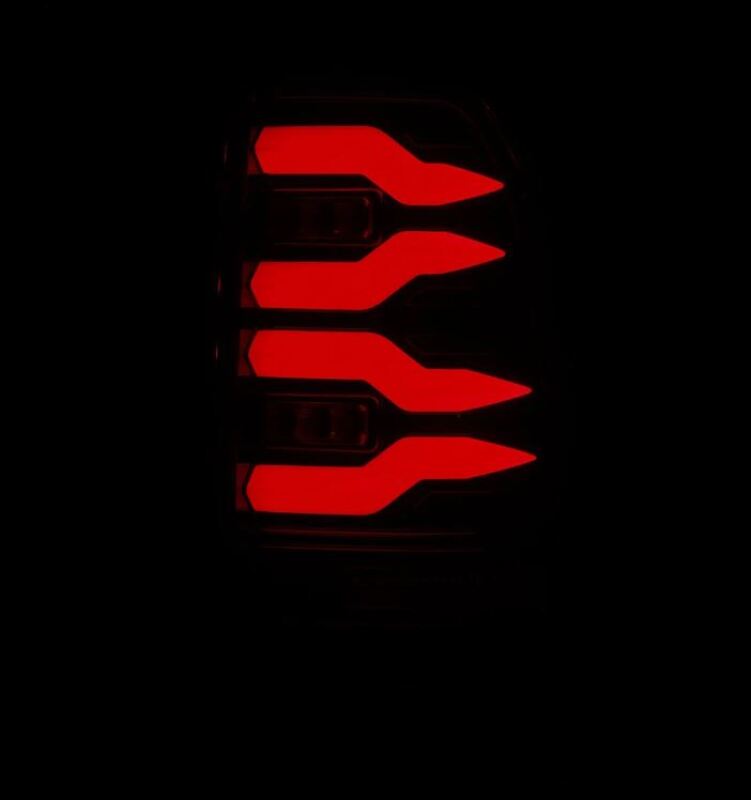AlphaRex 97-03 Ford F150 / 99-16 Ford F250/F350/F450/F550 LUXX-Series LED Tail Lights - Alpha-Black - 658001