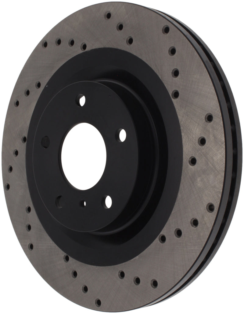 StopTech 08-09 Infiniti EX35 / 05-08 G35 / 09 G37 / 06-09 M35/M45 Drilled Right Front Rotor - 128.42080R