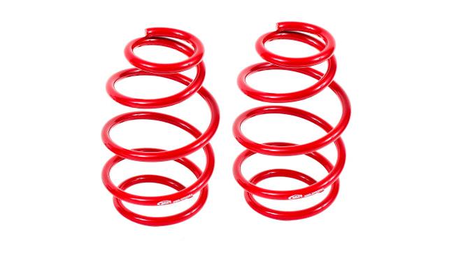 BMR 10-15 5th Gen Camaro V8 Front Lowering Springs - Red - SP020R