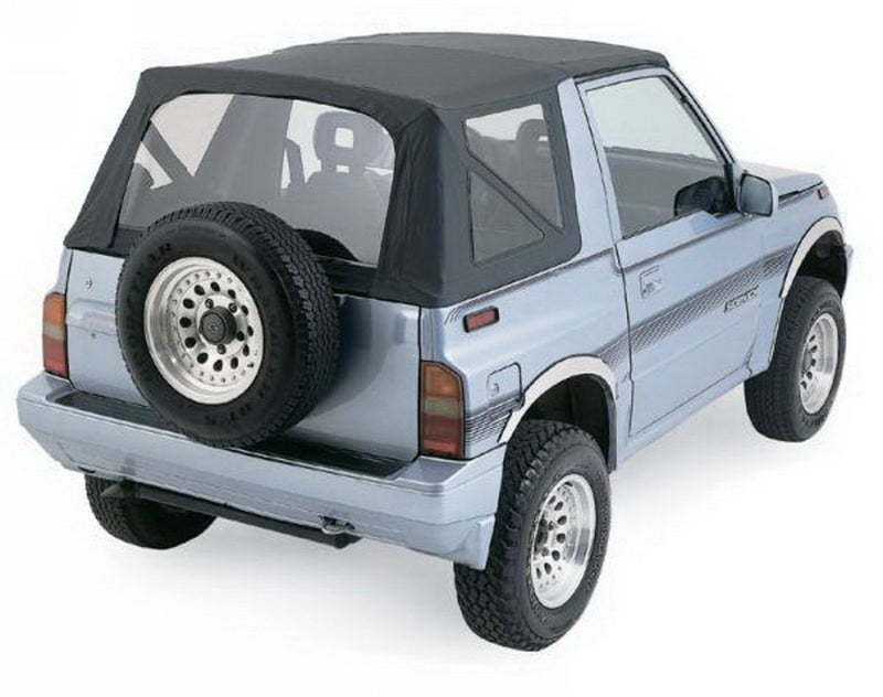 Rampage 1988-1994 Geo Tracker Soft Top OEM Replacement - Black Denim - 98715