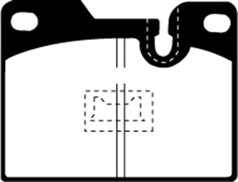 EBC 79-88 Porsche 924 2.0 Turbo Greenstuff Rear Brake Pads - DP2346 for 1978-1985 Porsche 928 - installed view
