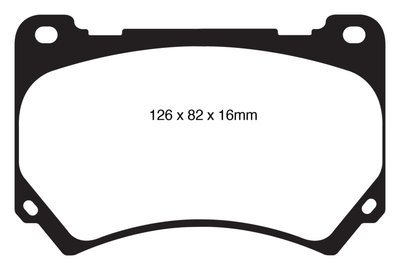EBC 11+ Hyundai Equus 4.6 Greenstuff Front Brake Pads - DP21849