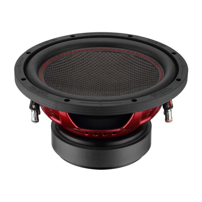 DS18 10in 600 Watts RMS 4ohm DVC Carbon Fiber Dust Cap - GEN-X104DCF - side view