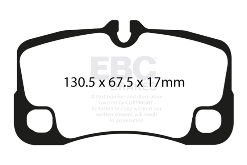EBC 07-09 Porsche 911 (997) Greenstuff Rear Brake Pads - DP21930