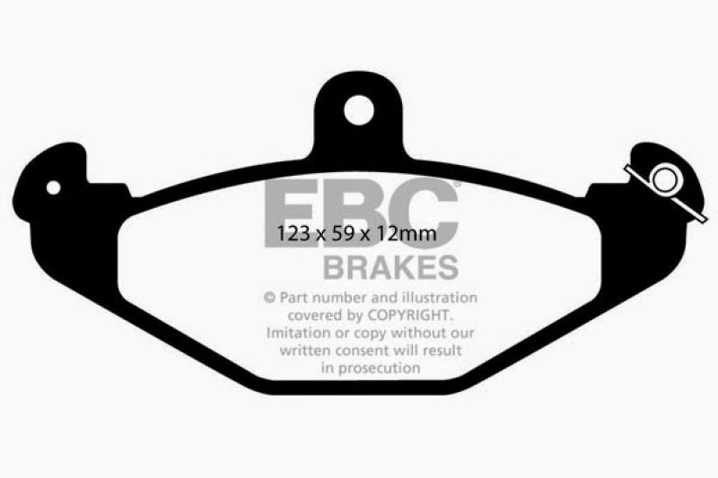 EBC 08+ Lotus 2-Eleven 1.8 Supercharged Redstuff Rear Brake Pads - DP3885/2C