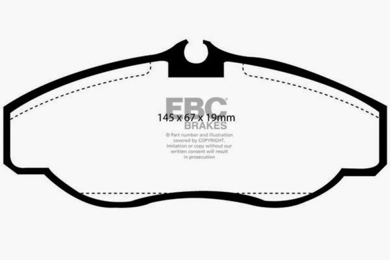 EBC 99-03 Land Rover Discovery (Series 2) 4.0 Yellowstuff Front Brake Pads - DP41037R