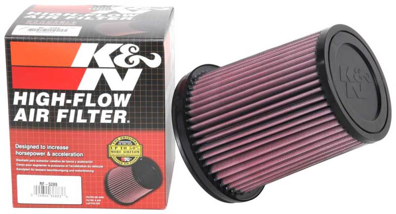 K&amp;N Filter Universal Rubber Filter 4in Flg 6 17/32in OD 8 21/32in H - RF-5289