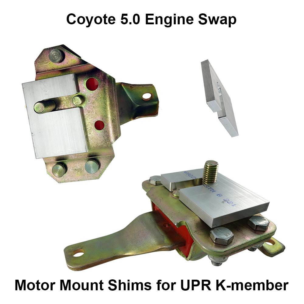 UPR - Billet Motor Mount Shim Plates (fits 79-04 Mustang) UPR - 3013-14 for 1979-2004 Ford Mustang