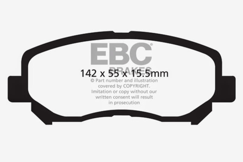 EBC 12+ Mazda CX-5 2 Redstuff Front Brake Pads - DP32134C