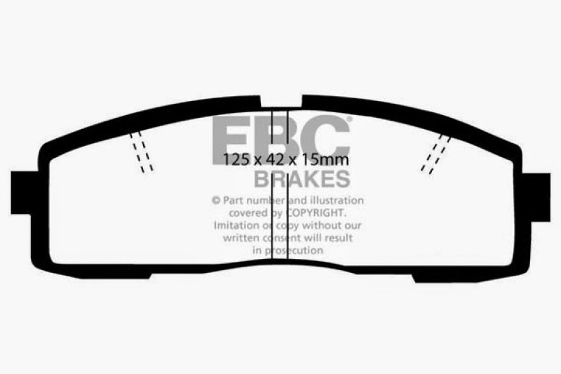 EBC 86-92 Toyota Supra 2.8 Redstuff Rear Brake Pads - DP3608/2C